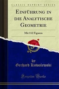 Einführung in die Analytische Geometrie (eBook, PDF)
