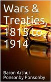 Wars & Treaties, 1815-1914 (eBook, PDF)