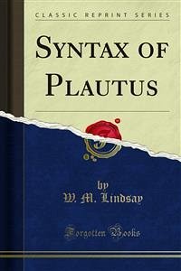 Syntax of Plautus (eBook, PDF)