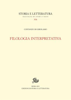 Filologia interpretativa (eBook, PDF) - Di Girolamo, Costanzo