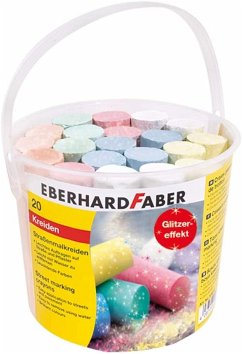 Eberhard Faber 526520 - Straßenmalkreide Glitzer, 20er Eimer