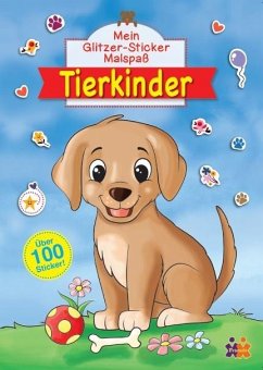 Cover Mein Glitzer-Sticker Malspaß. Tierkinder