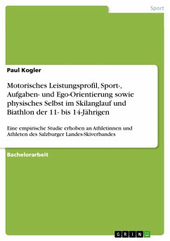 Motorisches Leistungsprofil, Sport-, Aufgaben- und Ego-Orientierung sowie physisches Selbst im Skilanglauf und Biathlon der 11- bis 14-Jährigen (eBook, PDF)