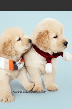 Süßes Hunde Welpe Notizbuch Businessplaner Geschenkidee für Mann Frau und Kind
