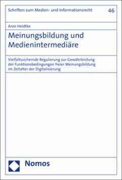 Cover Meinungsbildung und Medienintermediäre