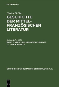 Vers- und Prosadichtung des 15. Jahrhunderts (eBook, PDF)