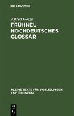 Frühneuhochdeutsches Glossar (eBook, PDF)