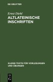 Altlateinische Inschriften (eBook, PDF)