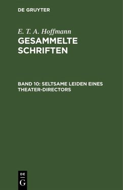 Cover Seltsame Leiden eines Theater-Directors (eBook, PDF)