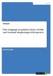 First Language Acquisition from a... - Bild 1