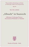 »Allmacht« im Staatsrecht.