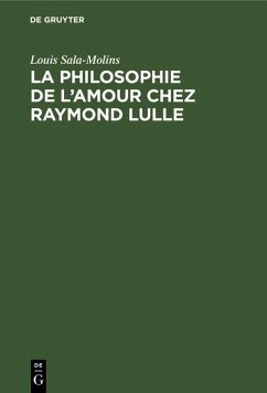 Cover La philosophie de l'amour chez Raymond Lulle (eBook, PDF)