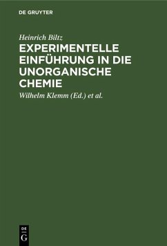 Cover Experimentelle Einführung in die unorganische Chemie (eBook, PDF)