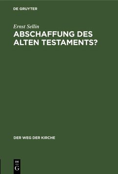 Cover Abschaffung des Alten Testaments? (eBook, PDF)