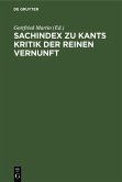 Sachindex zu Kants Kritik der reinen Vernunft (eBook, PDF)