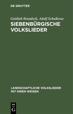 Cover Siebenbürgische Volkslieder (eBook, PDF)