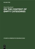 On the Content of Empty Categories (eBook, PDF)