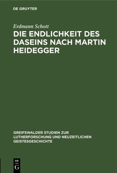 Die Endlichkeit des Daseins nach Martin Heidegger (eBook, PDF) - Schott, Erdmann