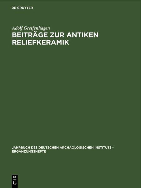 Beiträge zur antiken Reliefkeramik (eBook, PDF)