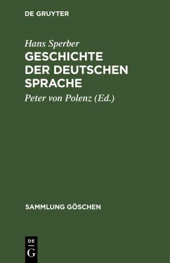 Cover Geschichte der deutschen Sprache (eBook, PDF)
