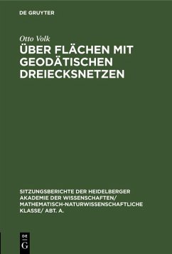 Cover Über Flächen mit geodätischen Dreiecksnetzen (eBook, PDF)