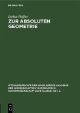 Zur absoluten Geometrie (eBook, PDF)