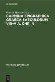 Carmina Epigraphica Graeca Saeculorum VIII-V a. Chr. n (eBook, PDF)