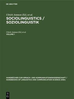 Cover Sociolinguistics / Soziolinguistik. Volume 1 (eBook, PDF)