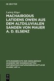 Machairodus latidens Owen aus dem altdiluvialen Sanden von Mauer a. d. Elsenz (eBook, PDF)