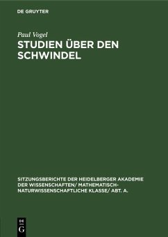 Studien über den Schwindel (eBook, PDF) - Vogel, Paul