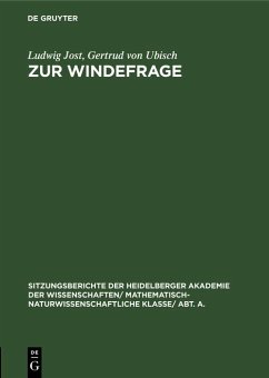 Cover Zur Windefrage (eBook, PDF)