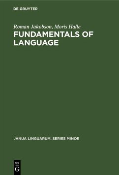 Fundamentals of Language (eBook, PDF) - Jakobson, Roman; Halle, Moris