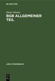 BGB Allgemeiner Teil (eBook, PDF)