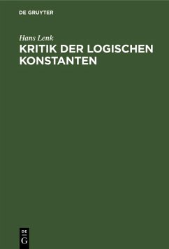 Cover Kritik der logischen Konstanten (eBook, PDF)