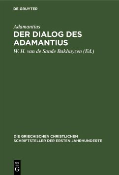 Cover Der Dialog des Adamantius (eBook, PDF)