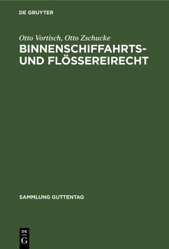 Cover Binnenschiffahrts- und Flößereirecht (eBook, PDF)