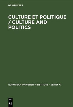 Culture et Politique / Culture and Politics (eBook, PDF)