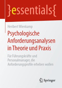 Psychologische Anforderungsanalysen in Theorie und Praxis (eBook, PDF) - Wienkamp, Heribert
