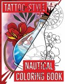 Tattoo-Style nautical coloring book