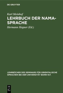 Cover Lehrbuch der Nama-Sprache (eBook, PDF)