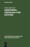 Gebührenordnung für Notare (eBook, PDF)