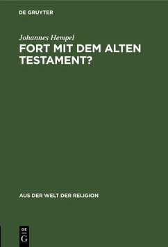 Cover Fort mit dem Alten Testament? (eBook, PDF)