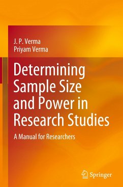 Determining Sample Size and Power in Research Studies - Verma, J. P.;Verma, Priyam