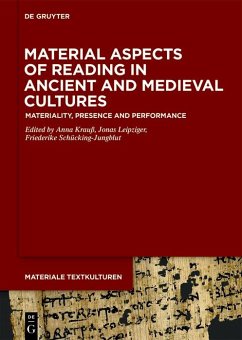 Material Aspects of Reading in Ancient and Medieval Cultures (eBook, ePUB)