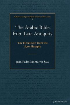 Cover The Arabic Bible from Late Antiquity