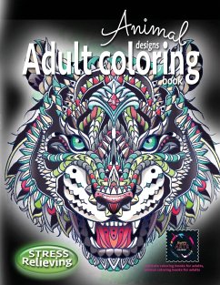 Adult coloring book stress relieving animal designs - Coloring, Happy Arts