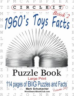 Circle It, 1960s Toys Facts, Book 2, Word Search, Puzzle Book