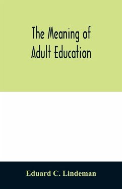 Cover The meaning of adult education
