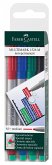 Faber-Castell Folienstift Multimark non-permanent M, 4er Set