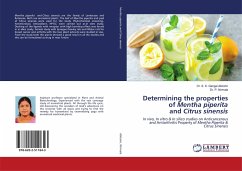 Determining the properties of Mentha piperita and Citrus sinensis